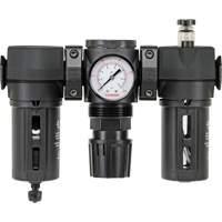 Filtre, d&eacute;tendeur & lubrificateur Modulair 200 avec drain manuel & bol standard, 3/8" NPTF Nuna Depot Inc.