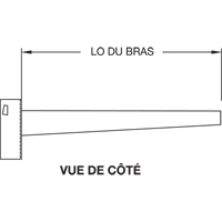 Colonne en porte-&agrave;-faux, Double, 4" la x 10' h Nuna Depot Inc.