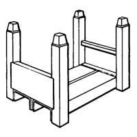 Portable Stacking Racks, 16" W x 26" D, 7500 lbs. Capacity Nuna Depot Inc.