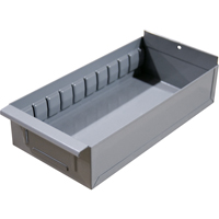Boîte pour tablette de rayonnage enclenchable Interlok, Acier, 5-5/8" la x 18" p, 4-3/4" h, Gris Nuna Depot Inc.