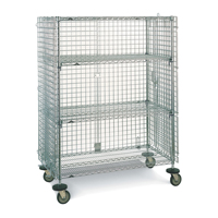 Wire Shelf Cart, Chrome Plated, 21-1/2" x 68-1/2" x 40", 500 lbs. Capacity Nuna Depot Inc.