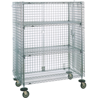 Security Carts, Chrome Plated, 21-1/2" x 68-1/2 x 38-1/2", 500 lbs. Capacity Nuna Depot Inc.