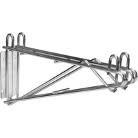 Support mural direct pour &eacute;tag&egrave;re en treillis chromat&eacute;, Double Support, 200 lb Capacit&eacute;, 14" p Nuna Depot Inc.