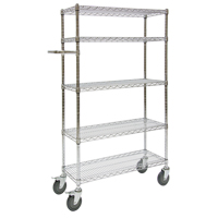 Push Cart, Chrome Plated, 30' x 60" x 14", 800 lbs. Capacity Nuna Depot Inc.