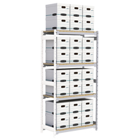 &eacute;tag&egrave;re-classeur de grande largeur, Acier, 4 Tablettes, 42" la x 18" p x 84" h, Ensemble Ajout Nuna Depot Inc.