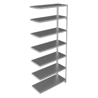 Shelving Unit, Galvanized Steel, Slotted Angle, Add-On, 36" W x 84" H x 15" D Nuna Depot Inc.