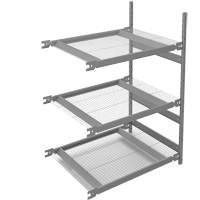 &eacute;tag&egrave;re de grande largeur, Acier, Sans boulons, Capacit&eacute; 1340 lb, 42" la x 60" h x 32" p Nuna Depot Inc.