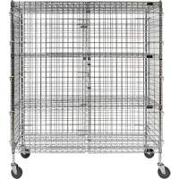 Security Cart, Chrome Plated, 60" x 69" x 24", 500 lbs. Capacity Nuna Depot Inc.