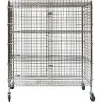 Security Cart, Chrome Plated, 60" x 69" x 24", 500 lbs. Capacity Nuna Depot Inc.