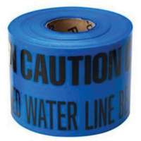 "Buried Water Line" Identoline&reg; Underground Warning Tape, 6" W x 1000' L, Black on Blue Nuna Depot Inc.