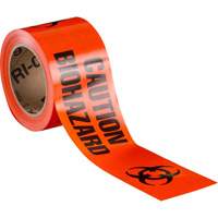 Ruban pour barricade, Anglais, 3" la x 200' lo, 3 mils, Noir/orange Nuna Depot Inc.