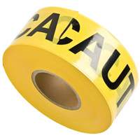Rubans pour barricades, Anglais, 3" la x 1000' lo, 3 mils, Noir sur jaune Nuna Depot Inc.