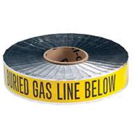"Gas Line" Identoline&reg; Underground Warning Tape, 2" W x 1000' L, Black on Yellow Nuna Depot Inc.