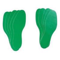 Floor Marking Labels, Footprint, 12" L x 3.75" W, Green, Vinyl Nuna Depot Inc.