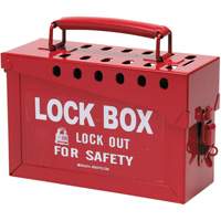 Portable Metal Lock Box, Red Nuna Depot Inc.