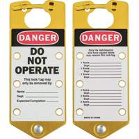 Labeled Lockout Hasps, Yellow Nuna Depot Inc.