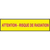 Barricade Tape, French, 3" W x 1000' L, 3.5 mils, Magenta on Yellow Nuna Depot Inc.