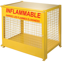 Armoires pour cylindres &agrave; gaz, nbre de bouteilles: 6, 44" , 30" , 37" , Jaune Nuna Depot Inc.