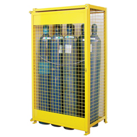 Armoires pour cylindres &agrave; gaz, nbre de bouteilles: 10, 44" , 30" , 74" , Jaune Nuna Depot Inc.