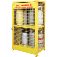 Armoires pour cylindres &agrave; gaz, nbre de bouteilles: 12, 44" , 30" , 74" , Jaune Nuna Depot Inc.