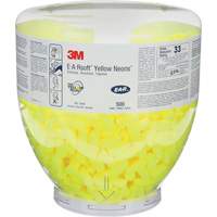 Bouchons d'oreilles E-A-RSoft Yellow Neon, Vrac - Contenant, Grand Nuna Depot Inc.