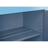Armoires de s&eacute;curit&eacute; pour acides & produits corrosifs avec doublure ChemCor, 30 gal., 43" x 44" x 18" Nuna Depot Inc.