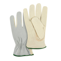Gants de conducteur &agrave; dos fendu, Moyen, Paume en Cuir fleur de vache Nuna Depot Inc.