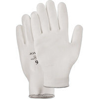 White Knit Palm Coated Gloves, Size Small/7, Polyurethane Coated, HPPE Shell, EN 388 Level 2 Nuna Depot Inc.