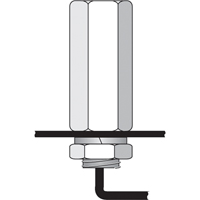 Tiges de s&eacute;curit&eacute; pour support porte-drapeau, usage intensif - accessoires & pi&egrave;ces de rechange Nuna Depot Inc.