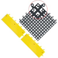 ErgoDeck&reg; Mat No. 560, PVC, 1-1/2' W x 1-1/2' L, 7/8" Thick, Black Nuna Depot Inc.