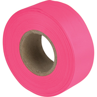 Flagging Tape, 1.1875" W x 150' L, Fluorescent Pink Nuna Depot Inc.