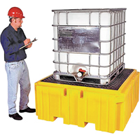IBC Spill Pallet Plus&reg; With Drain, 365 US gal. Spill Capacity, 62" x 62" x 28" Nuna Depot Inc.