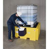 IBC Spill Pallet Plus&reg; With Drain, 365 US gal. Spill Capacity, 62" x 62" x 28" Nuna Depot Inc.