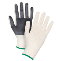 Gants en tricot &agrave; paume enduite, Poly/coton, Un c&ocirc;t&eacute;, Calibre 7, Moyen Nuna Depot Inc.