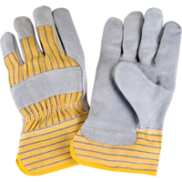 Premium Rugged Fitters Gloves, Large, Split Cowhide Palm, Cotton Inner Lining Nuna Depot Inc.