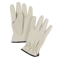 Gants de conducteur doubl&eacute;s pour l'hiver, Grand, Paume en Cuir fleur de vache, Molleton Nuna Depot Inc.