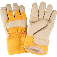 Gants d'ajusteur doubl&eacute;s pour l'hiver d'usage standard, Grand, Paume en Cuir fleur de meuble, Doublure en Boa Nuna Depot Inc.