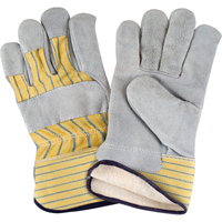 Gants d'ajusteur doubl&eacute;s pour l'hiver, T-Grand, Paume en Cuir de vache refendu, Doublure en Molleton de coton Nuna Depot Inc.