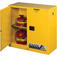 Armoires Sure-Grip EX pour produits inflammables, 30 gal., 2 Porte(s), 43" La x 44" h x 18" p Nuna Depot Inc.