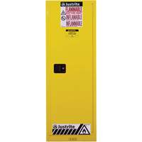 Armoire de s&eacute;curit&eacute; pour produits inflammables EX Slimline Sure-Grip , 22 gal., 1 Porte(s), 23,25" La x 65" h x 18" p Nuna Depot Inc.