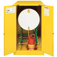 Sure-Grip&reg; EX Horizontal Drum Storage Cabinets, 55 US gal. Cap., Yellow Nuna Depot Inc.