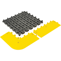 ErgoDeck&reg; General Purpose No. 564 Matting, PVC, 1-1/2' W x 1-1/2' L, 7/8" Thick, Charcoal Nuna Depot Inc.