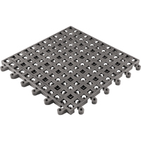 ErgoDeck&reg; General Purpose No. 564 Matting, PVC, 1-1/2' W x 1-1/2' L, 7/8" Thick, Charcoal Nuna Depot Inc.