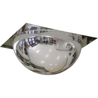 Miroir en d&ocirc;me avec panneau pour plafond suspendu, D&ocirc;me complet, Dessus ouvert, Diam&egrave;tre 24" Nuna Depot Inc.