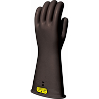 Black Natural Rubber Insulating Gloves, ASTM Class 2, Size 8, 14" L Nuna Depot Inc.