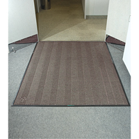 Waterhog&reg; Eco Elite Matting, Wiper/Scraper, 6' x 6' x 3/8", Chestnut Brown Nuna Depot Inc.