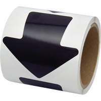 D&eacute;calcomanie en couleur pour le marquage des planchers, Fl&egrave;che, 4" lo x 4" la, Noir, Vinyle Nuna Depot Inc.
