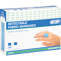 Bandages, Rectangulaire/carr&eacute;e, 3", Tissu d&eacute;tectable, St&eacute;rile Nuna Depot Inc.