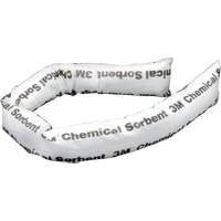 Chemical Sorbent Mini-Boom, Chemical, 4' L x 3" W, 12 gal. Absorbancy, 12 /Pack Nuna Depot Inc.