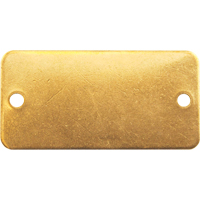 &eacute;tiquettes vierges, Laiton, 2" la x 1" h Nuna Depot Inc.